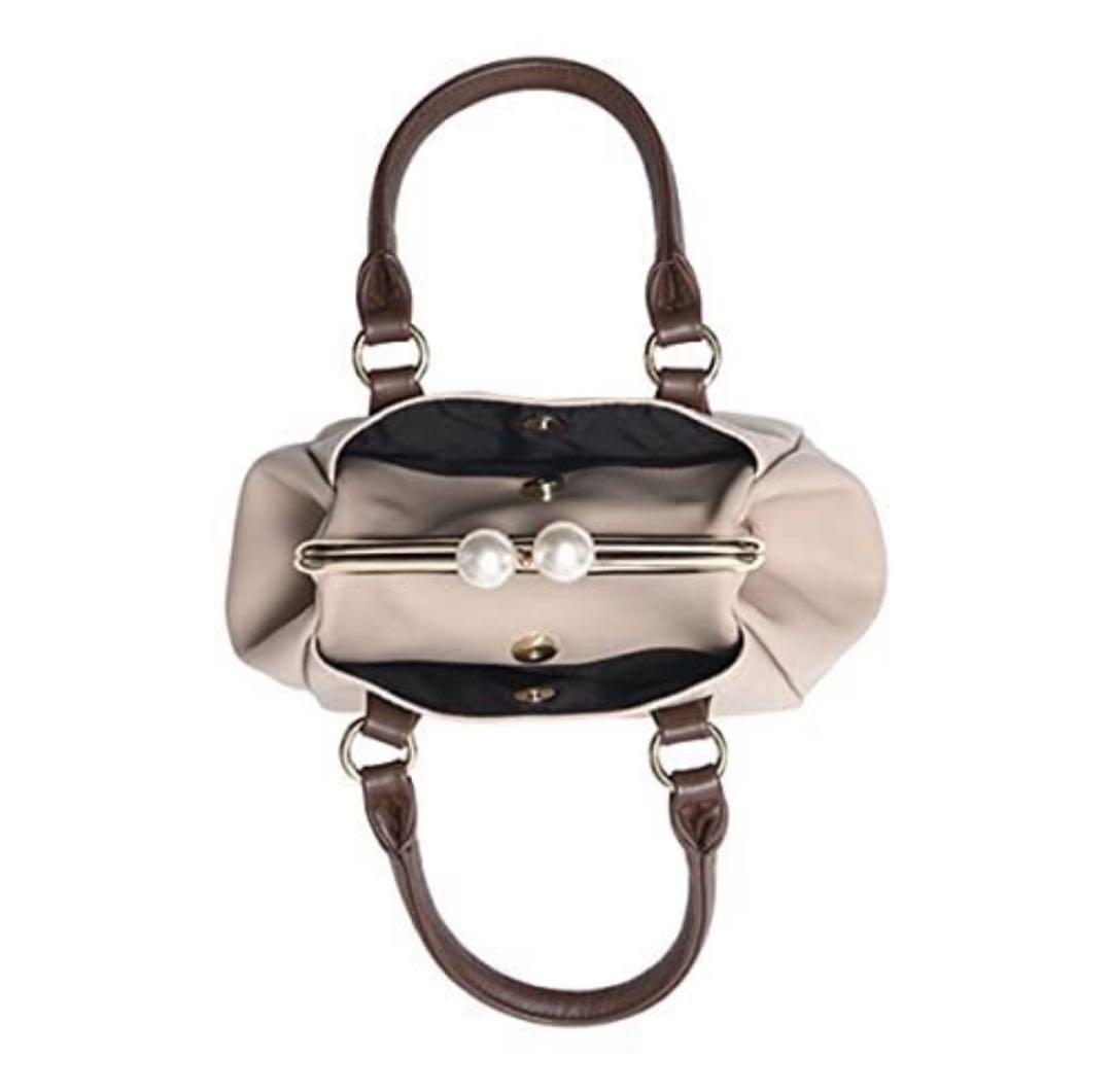 (・∀・) MARY QUANT パールガマ口 2WAYミニトート