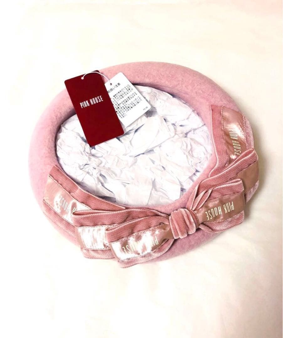 PINKHOUSE×misako aoki ベレー帽　青木美沙子　ピンク