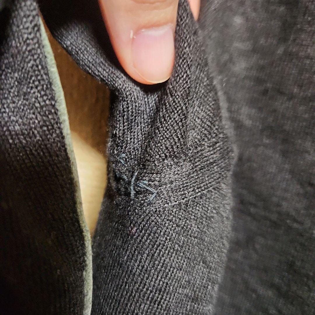 マルジェラ　エルボーパッチ　黒ニット