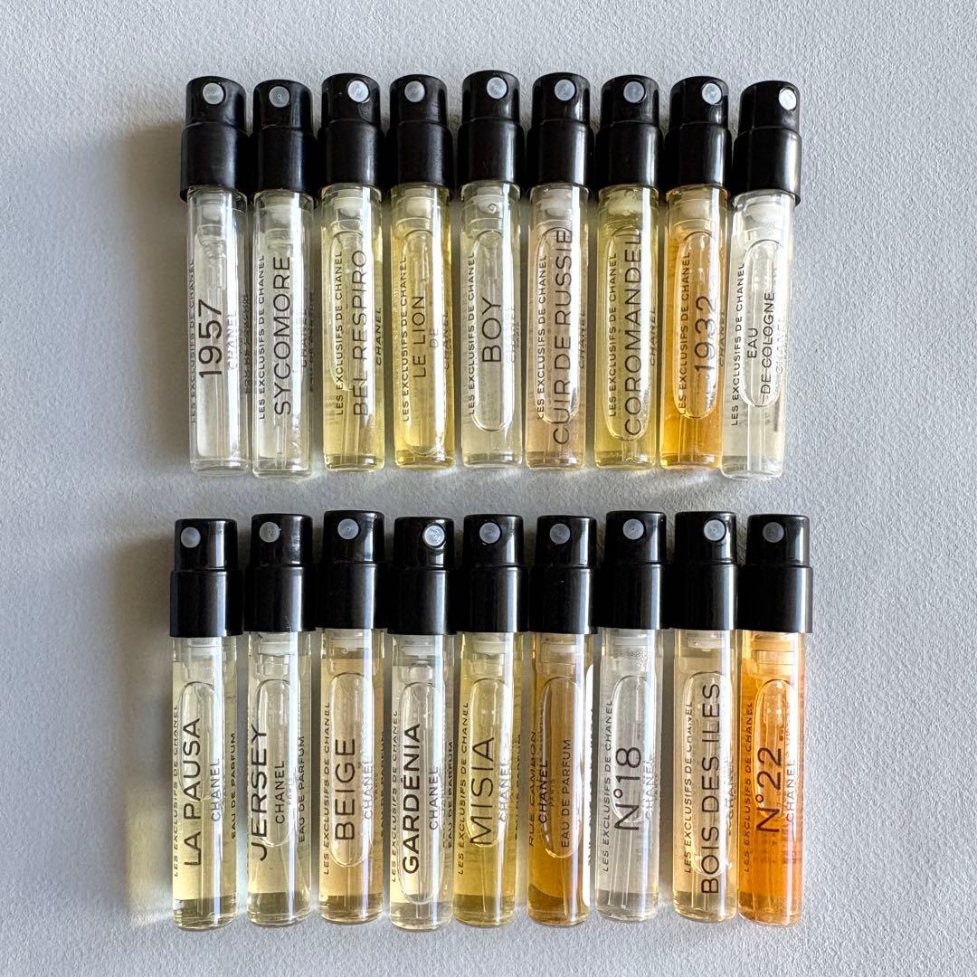 レ ゼクスクルジフ ドゥ シャネル 18本セット 1.5ml サンプル