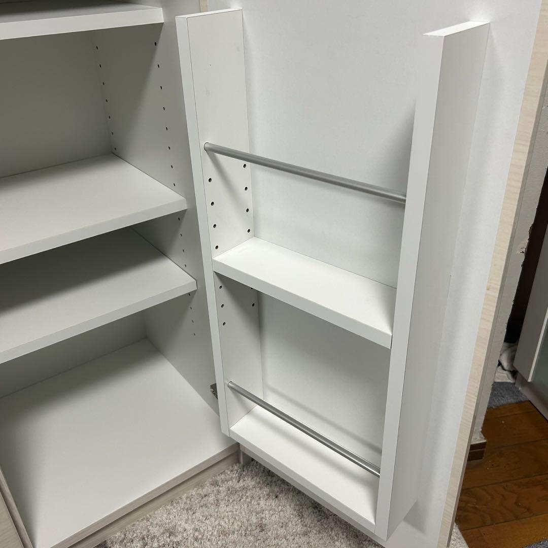 都内23区送料無料✨創愛ファニチュア✨ 食器棚　キッチンカウンター　カシュー80