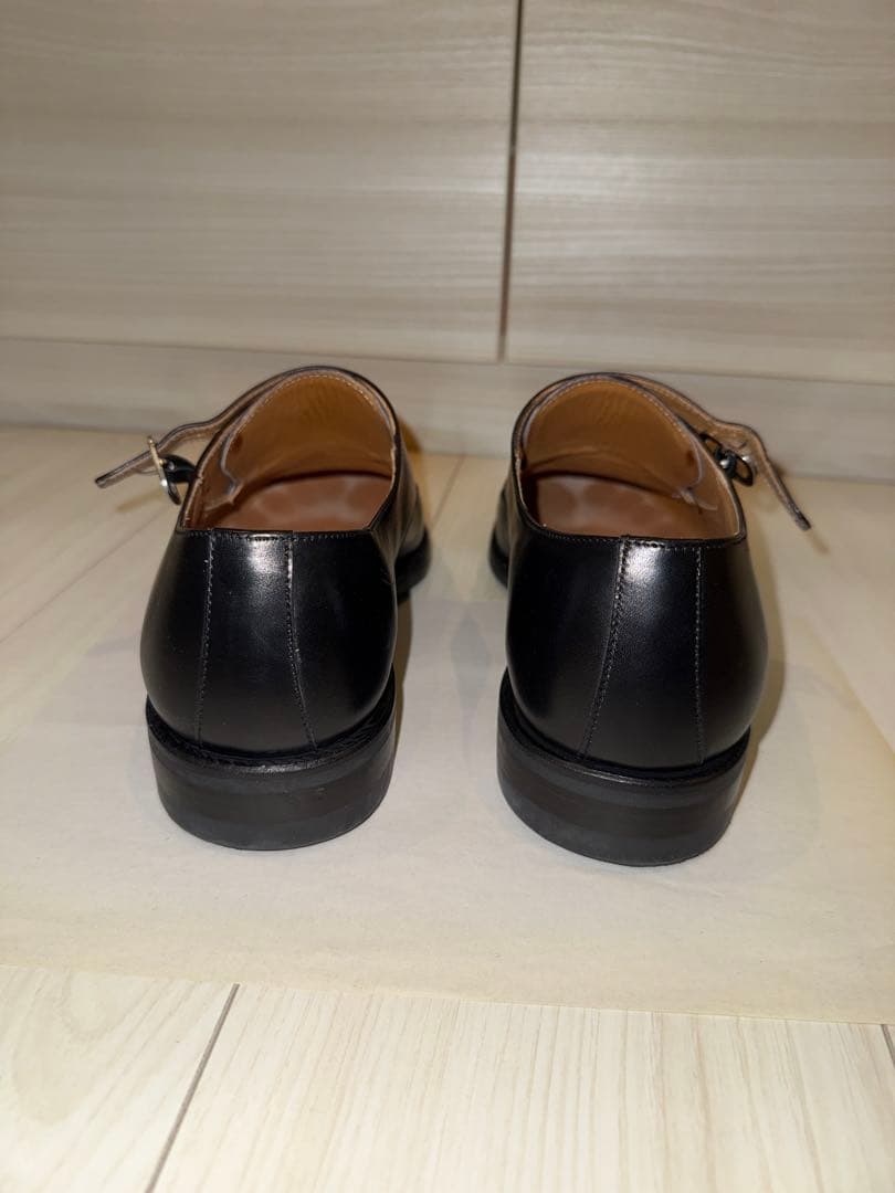 【ほぼ新品】Berwick ダブルモンクストラップシューズ ブラック 収納袋付き