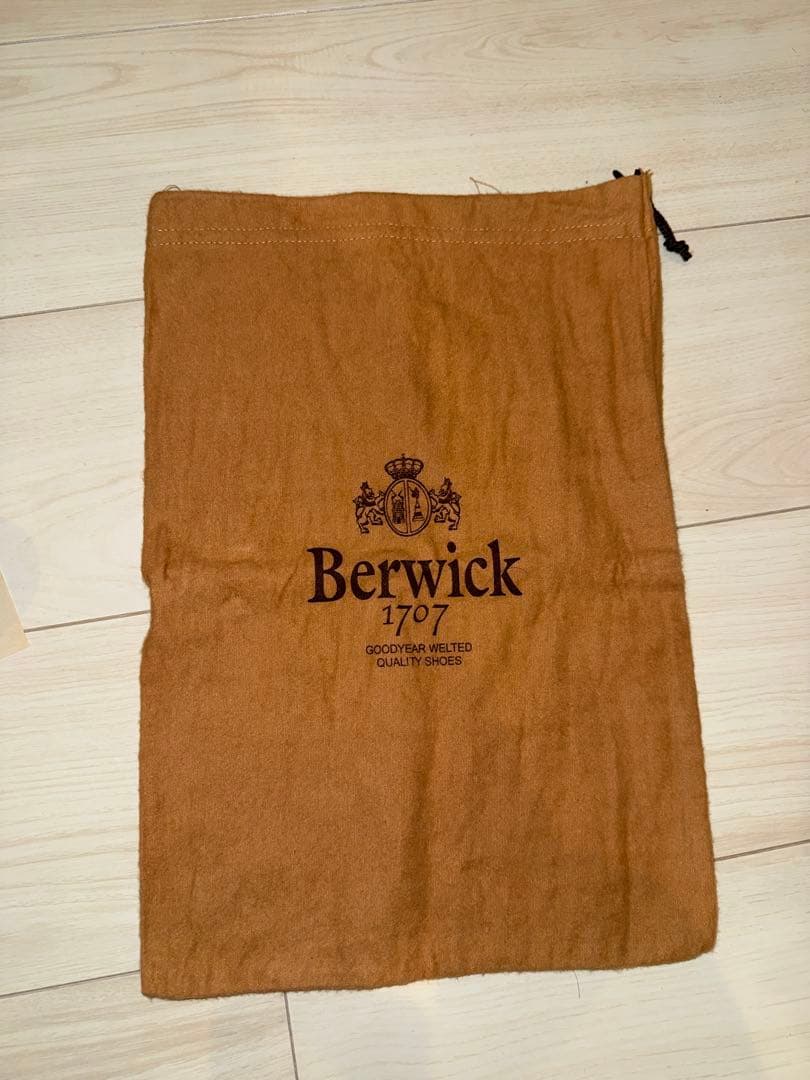 【ほぼ新品】Berwick ダブルモンクストラップシューズ ブラック 収納袋付き