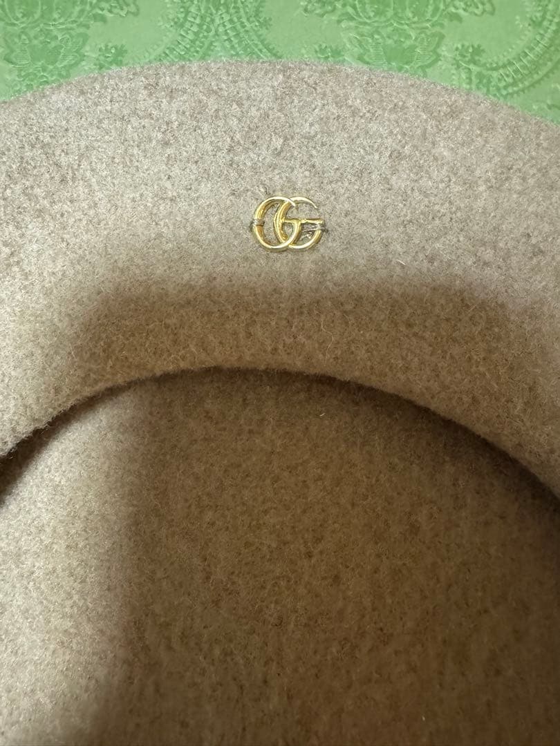 グッチ GUCCI ベレー帽ベージュ 新品未使用 Mサイズ