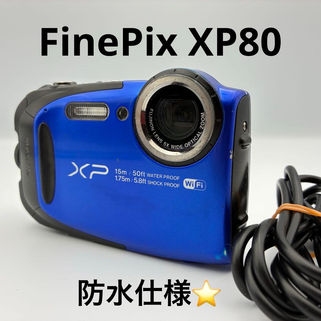 防水・Wi-Fi★FUJIFILM FinePix XP80 動作確認済 ブルー