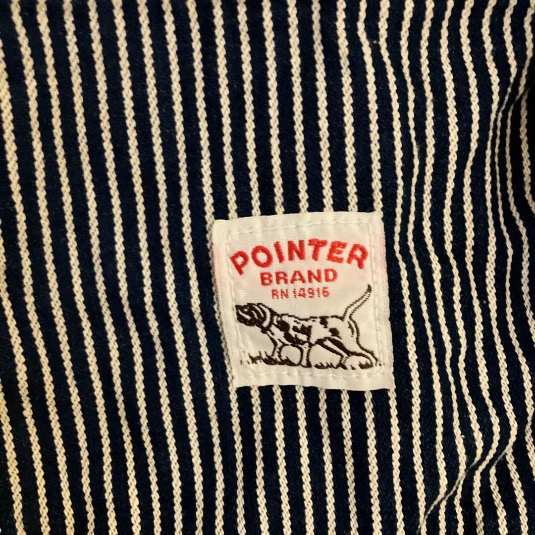 POINTER BRANDカバーオール　ヒッコリーストライプ　USA製　38