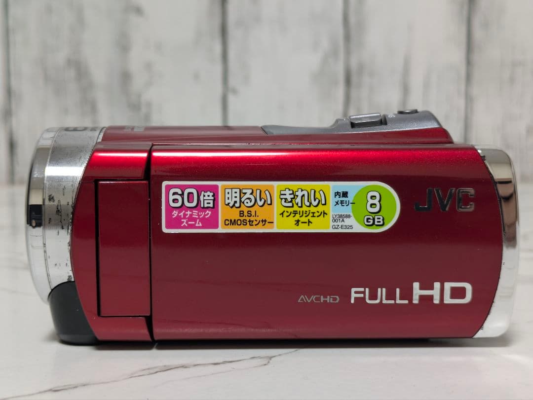 JVC　GZ-E325　レッド