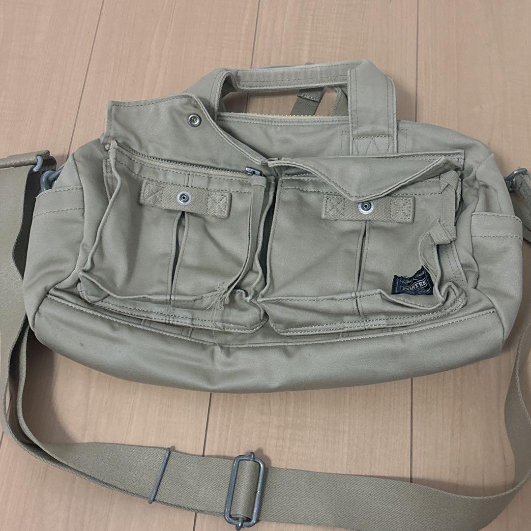 ラブアンドピース ポーター ミリタリー ハンドバッグ 2WAY 復刻 金具
