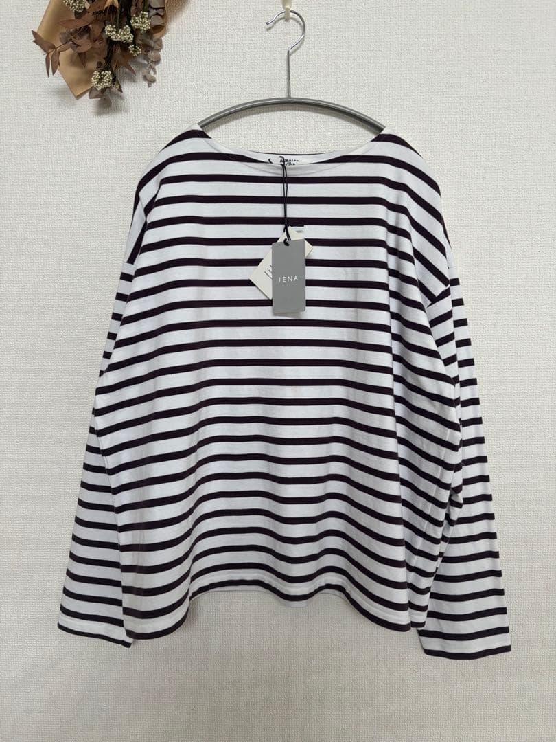 AURALEE IENA別注　バスクワイドカットソー　ブラウン　F