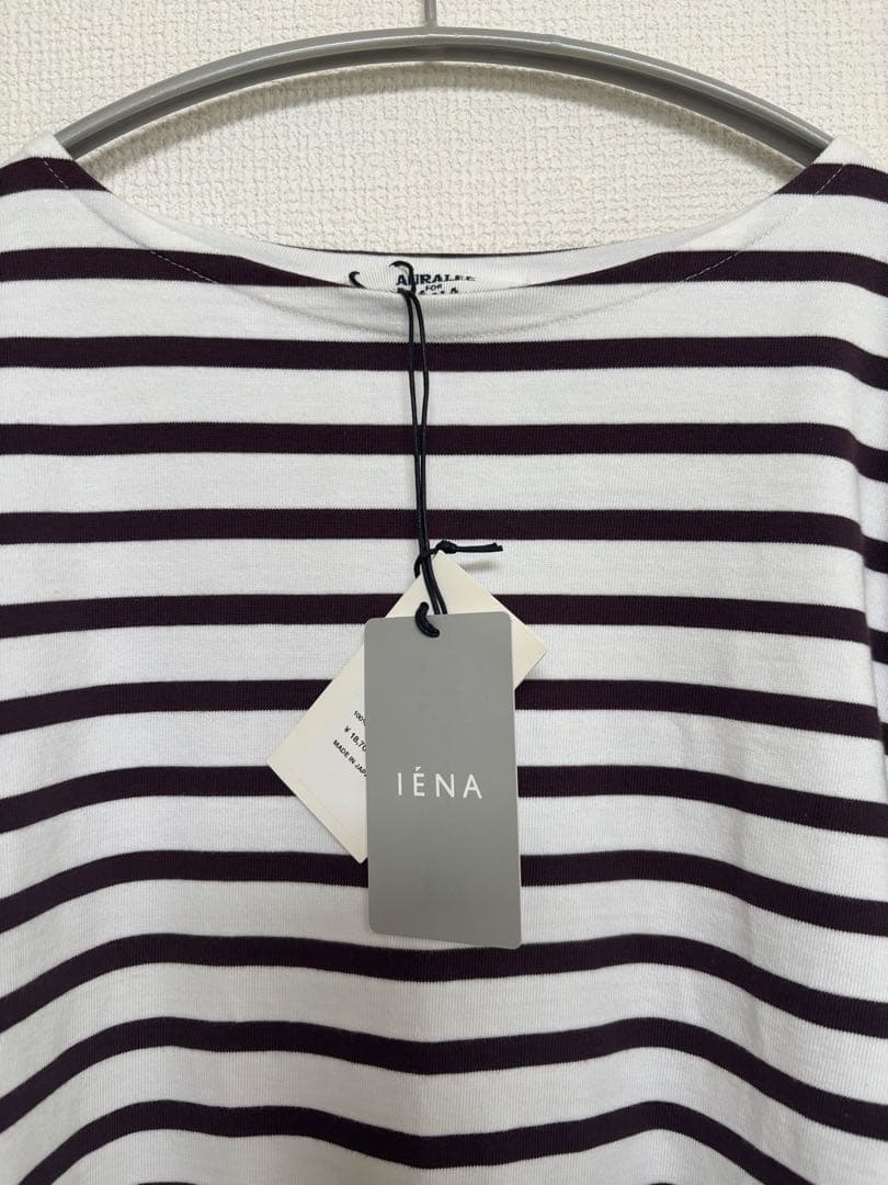 AURALEE IENA別注　バスクワイドカットソー　ブラウン　F