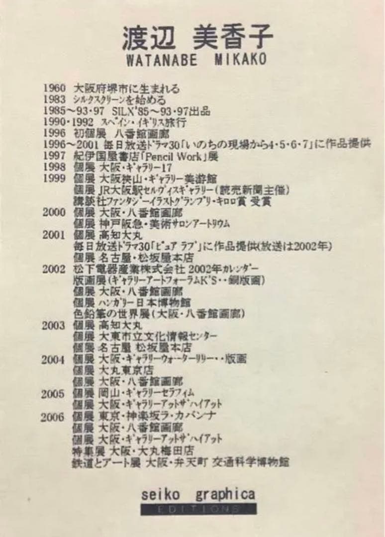 2点セット・絵画・額縁・版画・渡辺 美香子・新品未使用・夢・星・月・美術品・雑貨