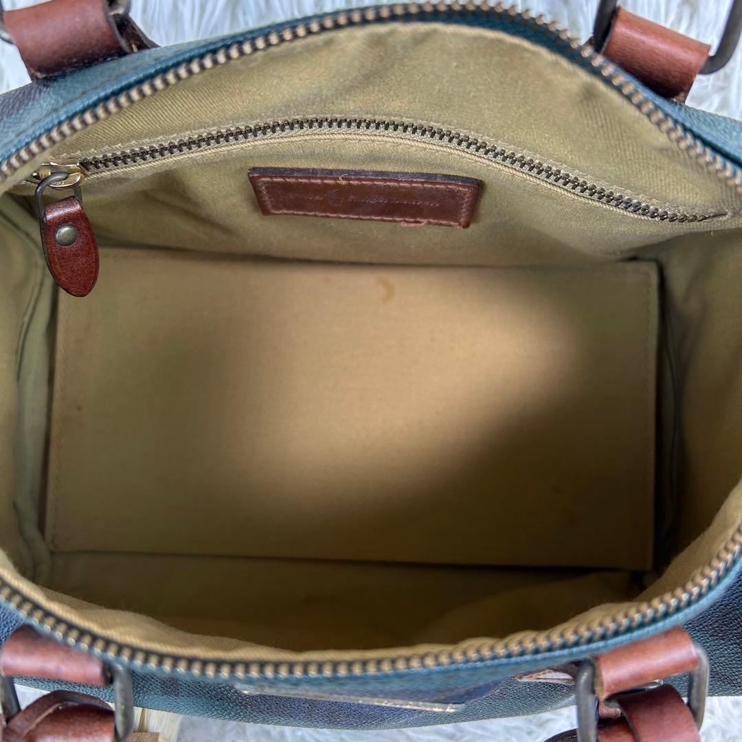 ✨美品 ポロラルフローレン ミニボストンバッグ PVC レザー チェック