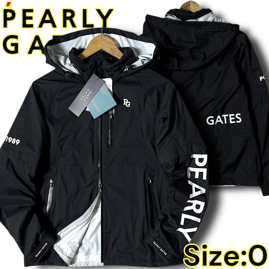 定価39,600円 パーリーゲイツ ビッグロゴ 半袖にもなる! レインジャケット