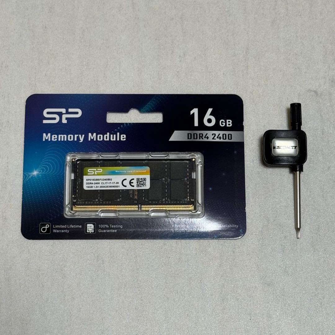 ノートPC用メモリ260pin SODIMM DDR4-2400 16GB 新品