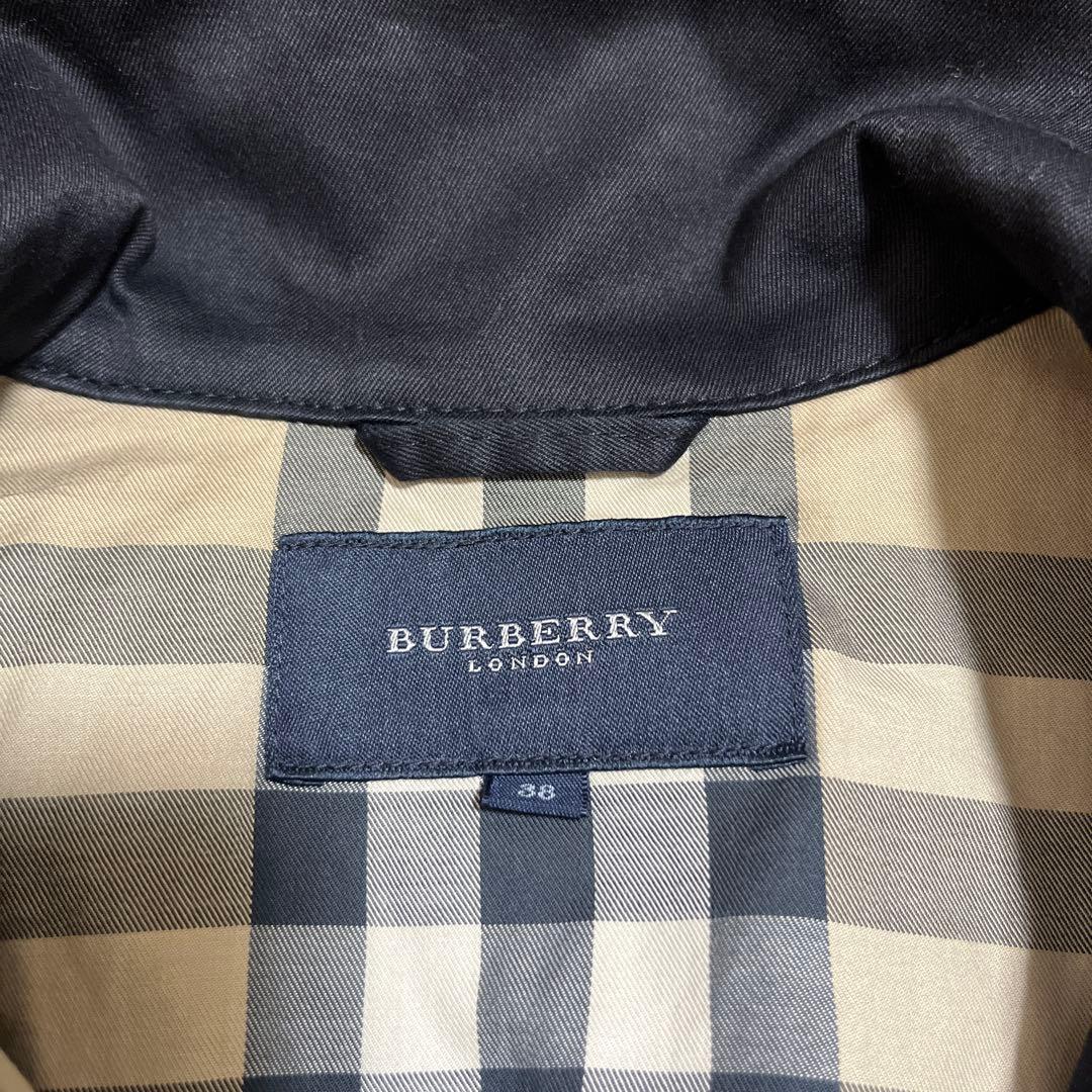 バーバリーロンドン　ジャケット　ブラック×チェック38