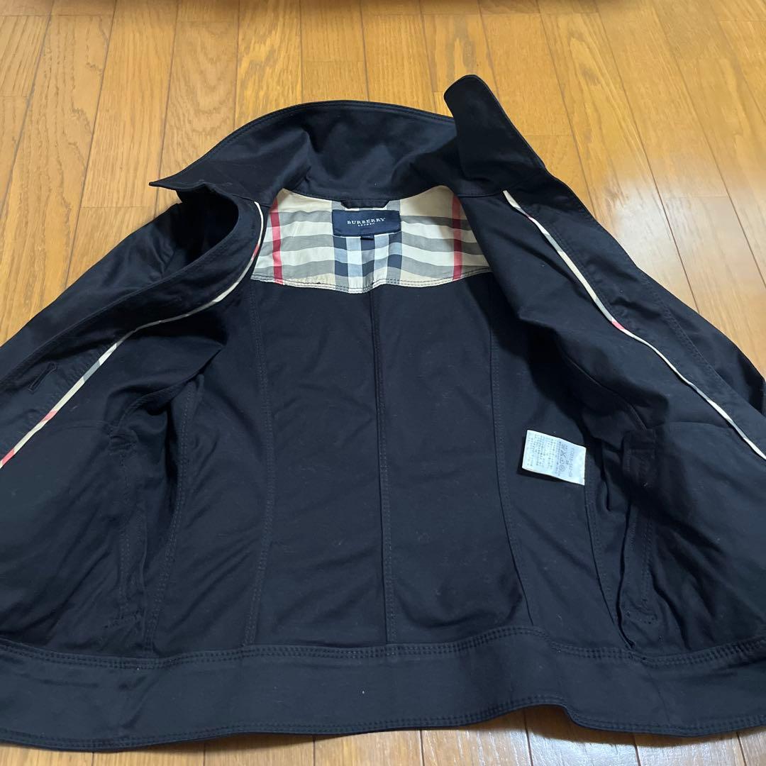 バーバリーロンドン　ジャケット　ブラック×チェック38
