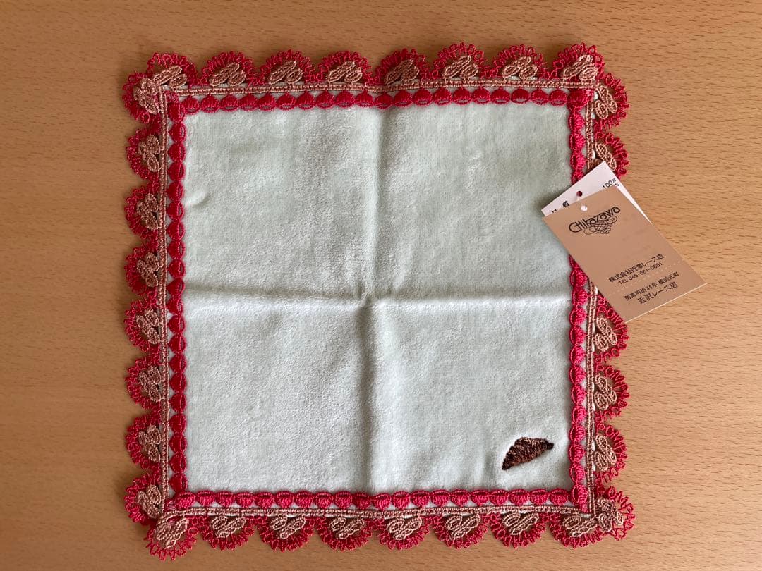 【新品・未使用】近沢レースx POMPADOUR コラボ ハンカチ（3枚セット）