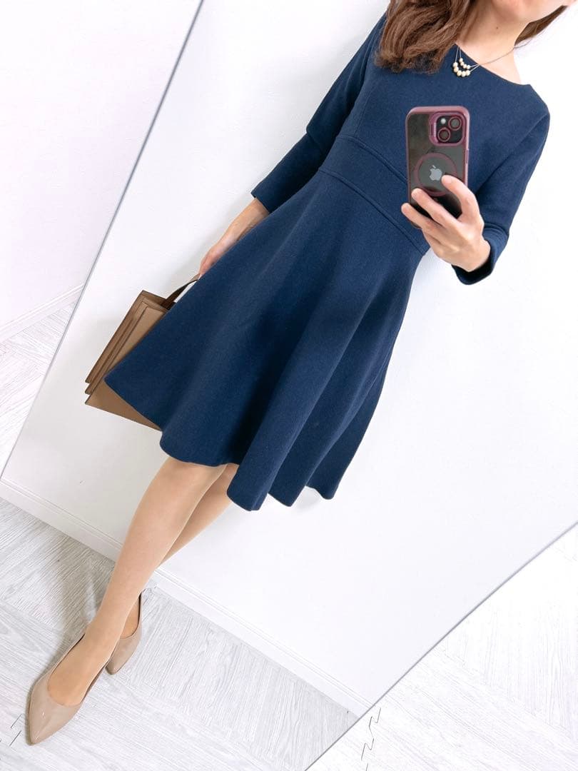 【美品✨】定価40,000円❤️ダイアグラム ✨サイズ36✨ウールワンピース