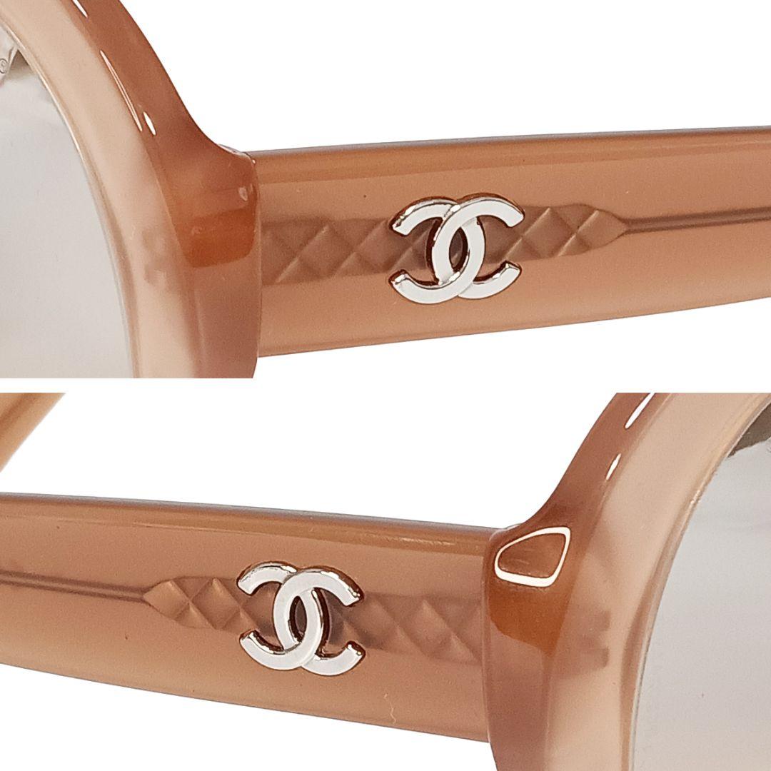 シャネル サングラス ココマーク ピンク ブラウン レディース シルバー