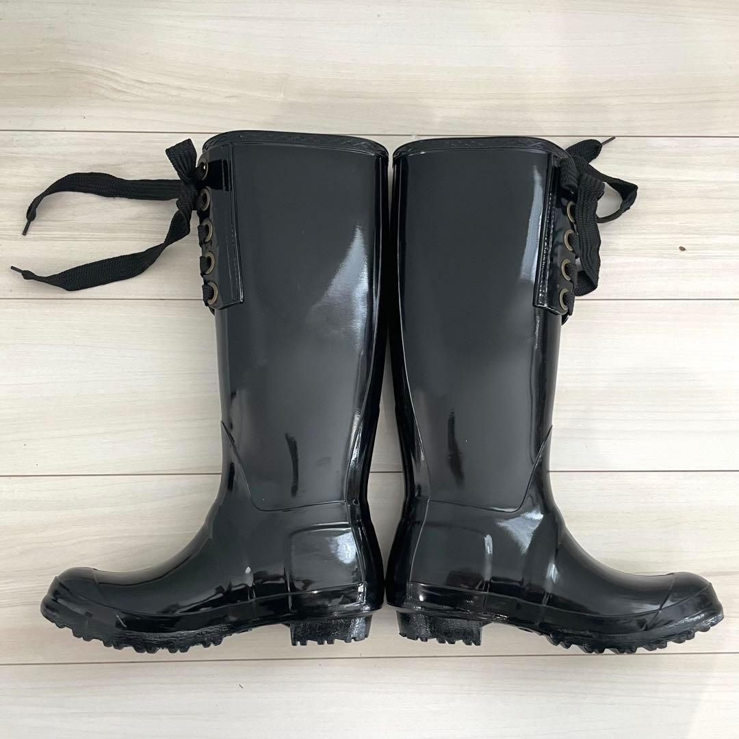 【極美品】レッドヴァレンティノ レインブーツ ブラック 37 箱付き