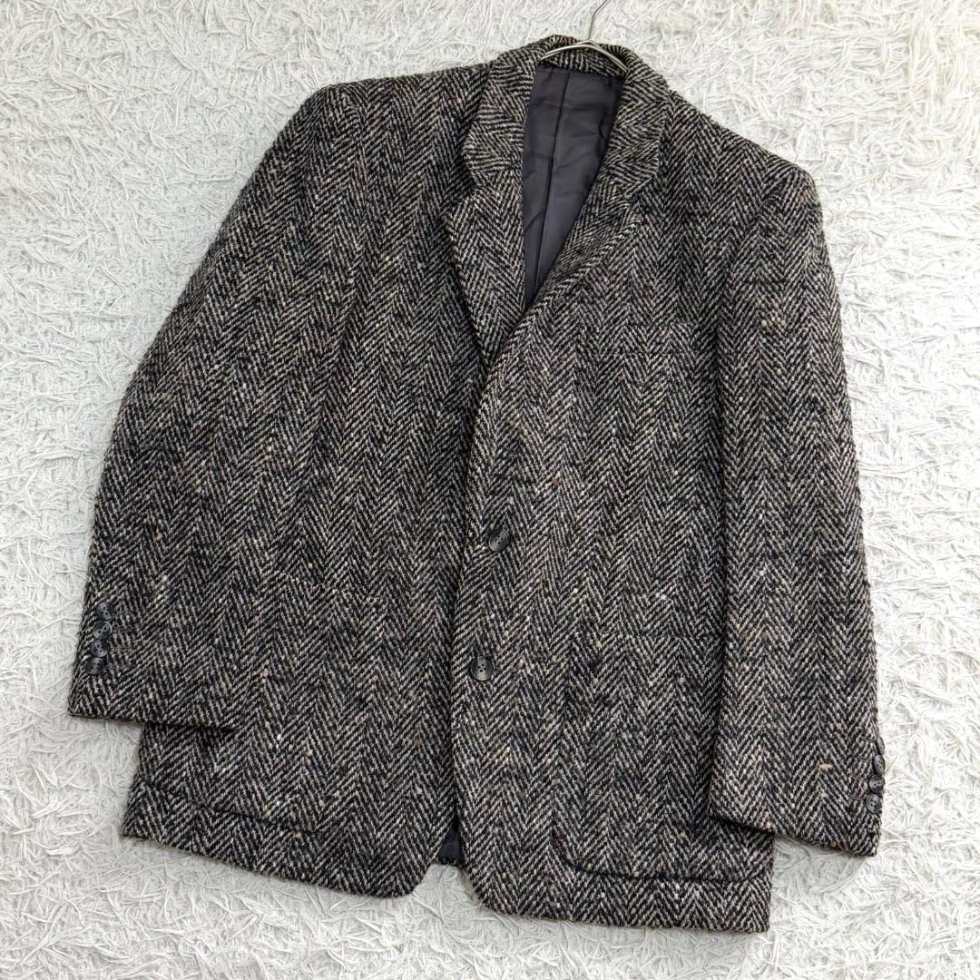 17794✨クリスチャンディオール ヘリンボーン ツイードジャケット ウール
