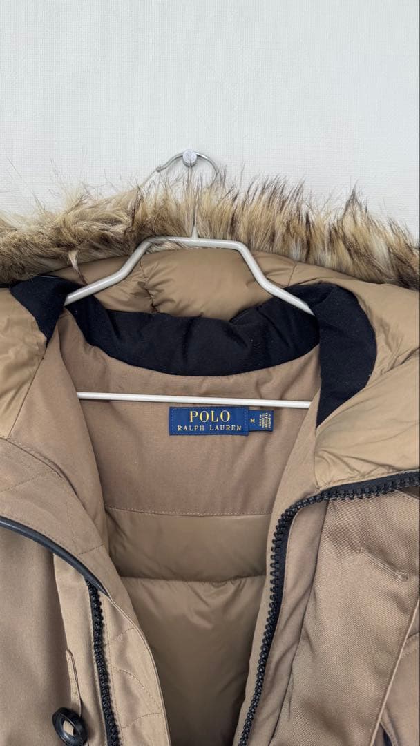 POLO RALPH LAUREN メンズ ファー付きフード ダウンジャケット