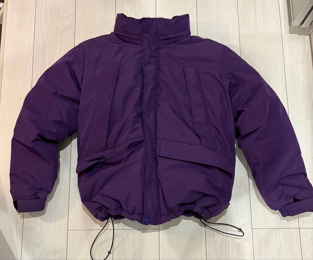 FTC エフティーシー パープル ダウンジャケット フード付き