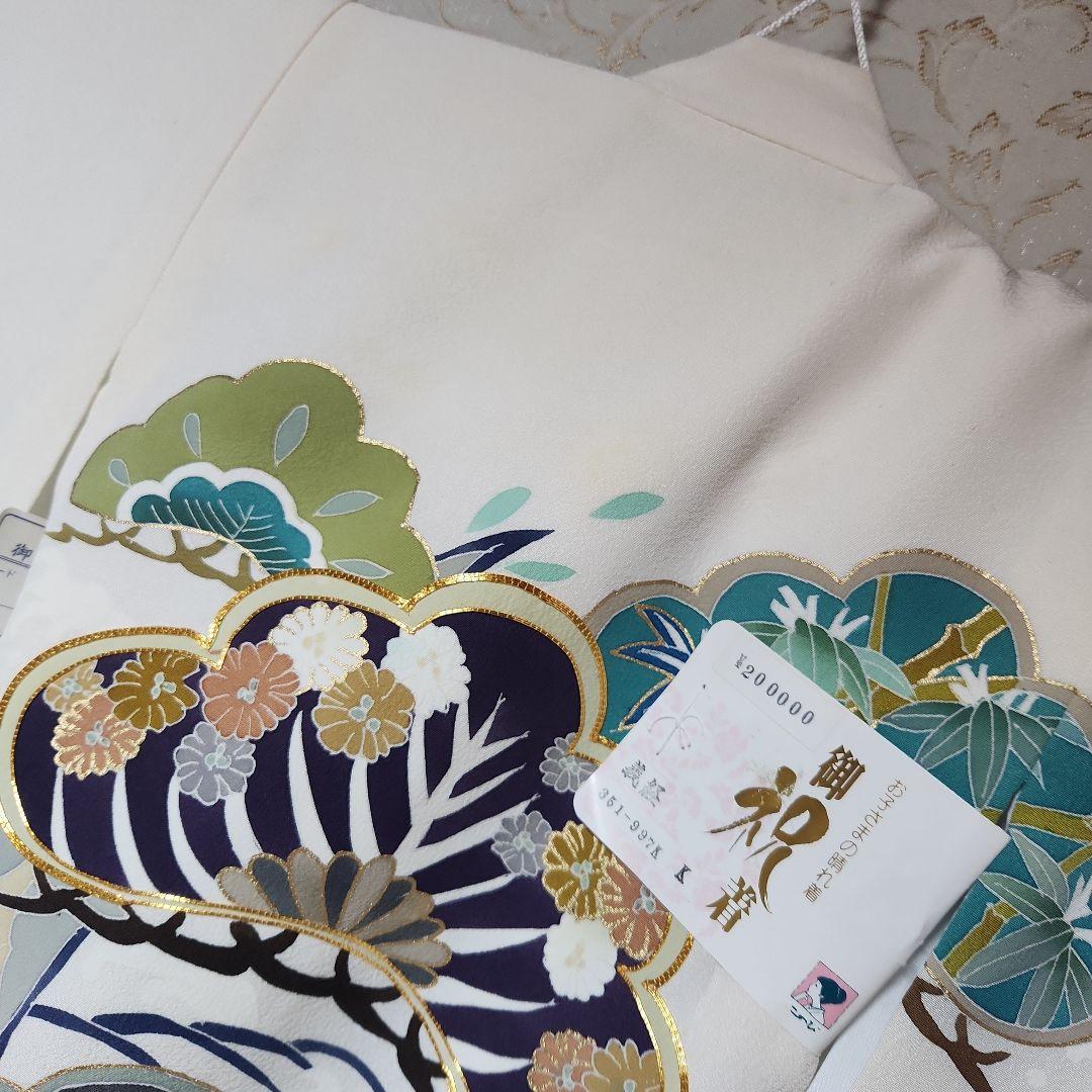 (ん)#8-013 正絹 男児 お宮参り きもの