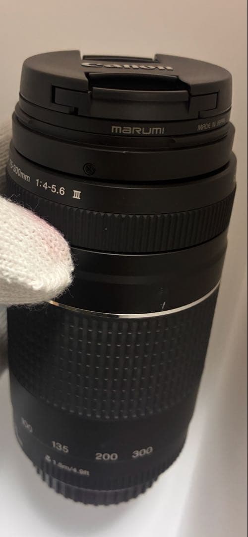 美品Canon EF 75-300mm F4-5.6 Ⅲマルミレンズフィルター付