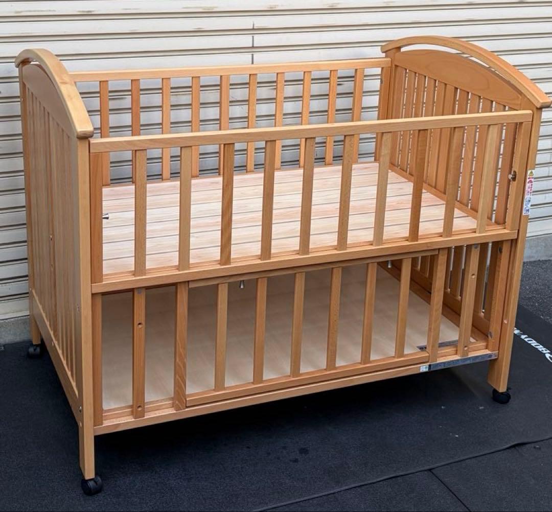 ミキハウス　ベビーベッド　大阪近郊無料配達