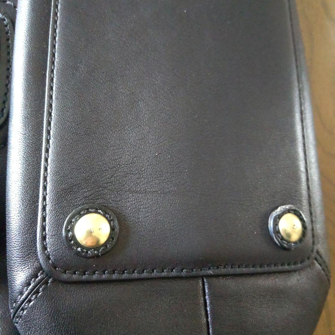 COACH　黒レザーバッグ