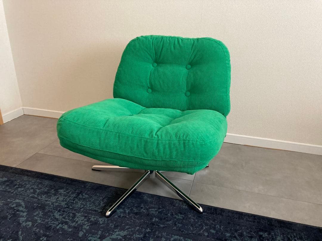 【美品】イケア ディヴリンゲ 回転パーソナルチェア 椅子 ソファ　グリーン