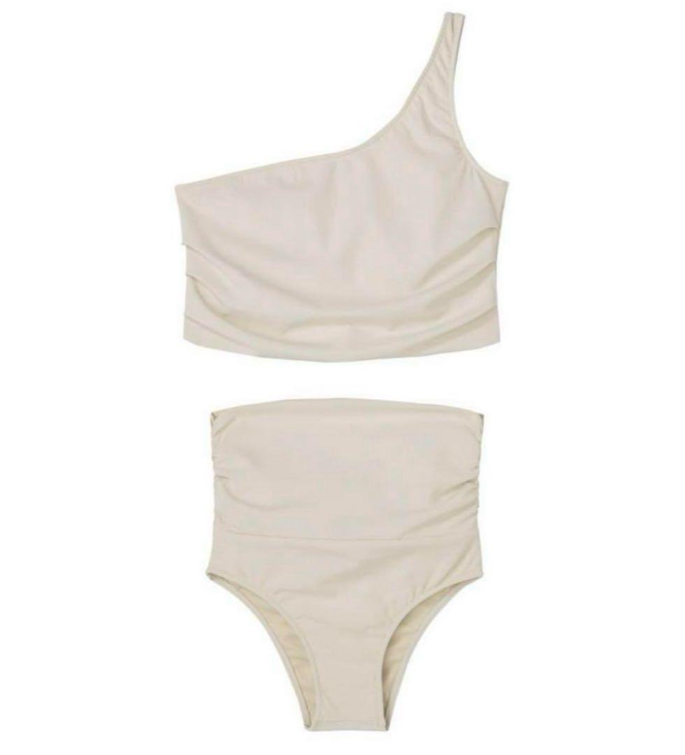 【未使用に近い】ETRE TOKYO｜サイドタックワンショルダースイムウェア