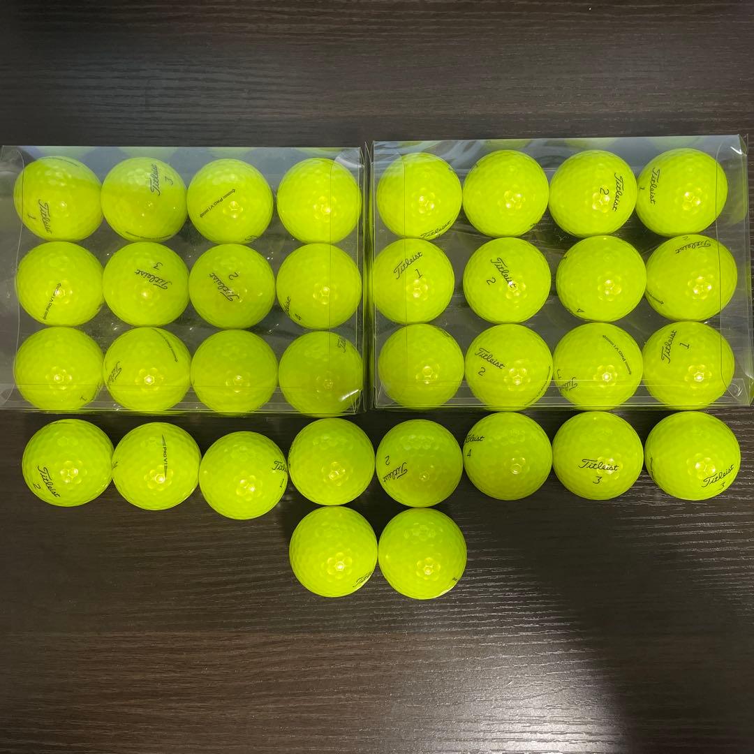 Titleist タイトリスト　pro v1 イエロー　34球