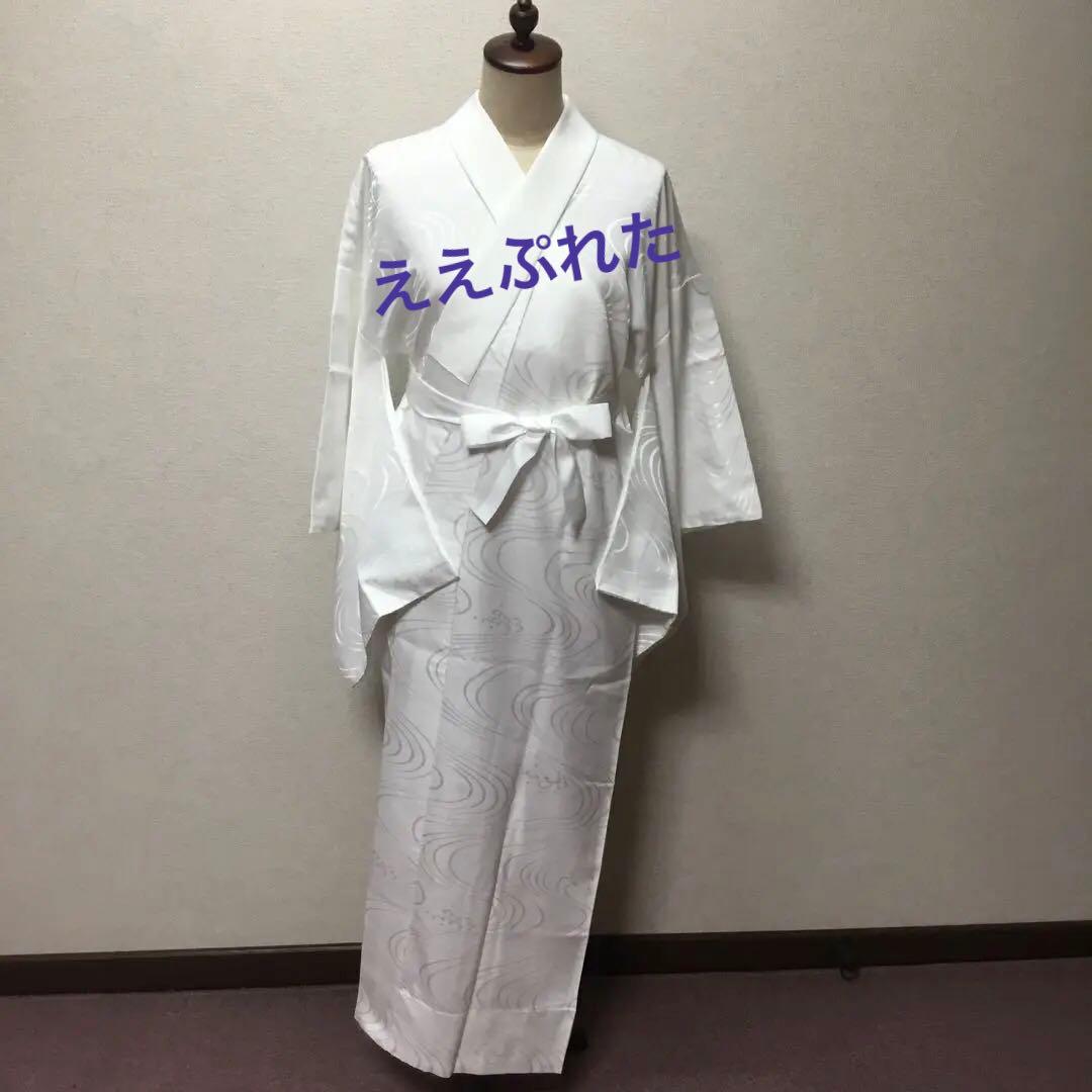 ✨美品✨　ええぷれた　白　プレタ長襦袢　長襦袢　洗える　東レシルック　紙人形