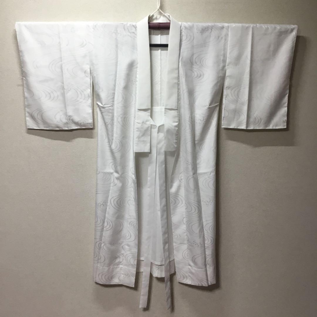 ✨美品✨　ええぷれた　白　プレタ長襦袢　長襦袢　洗える　東レシルック　紙人形