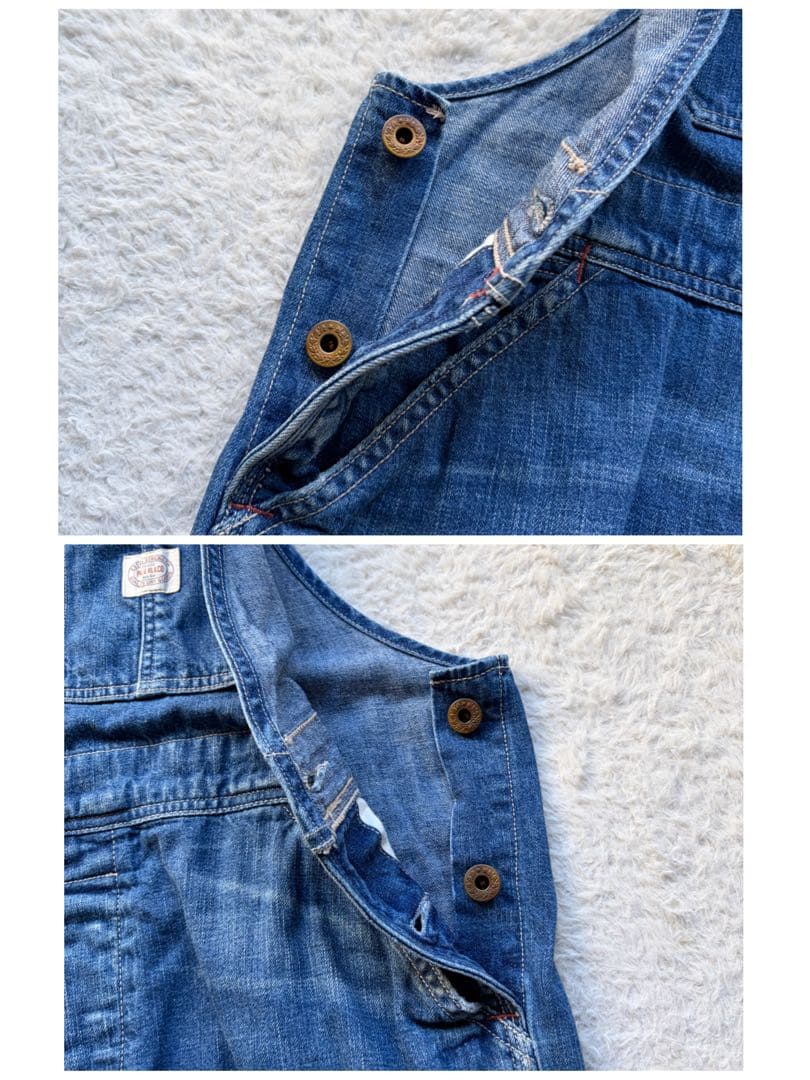 【美品】ポロラルフローレン デニムオーバーオール ペインター ロゴパッチ 現行品