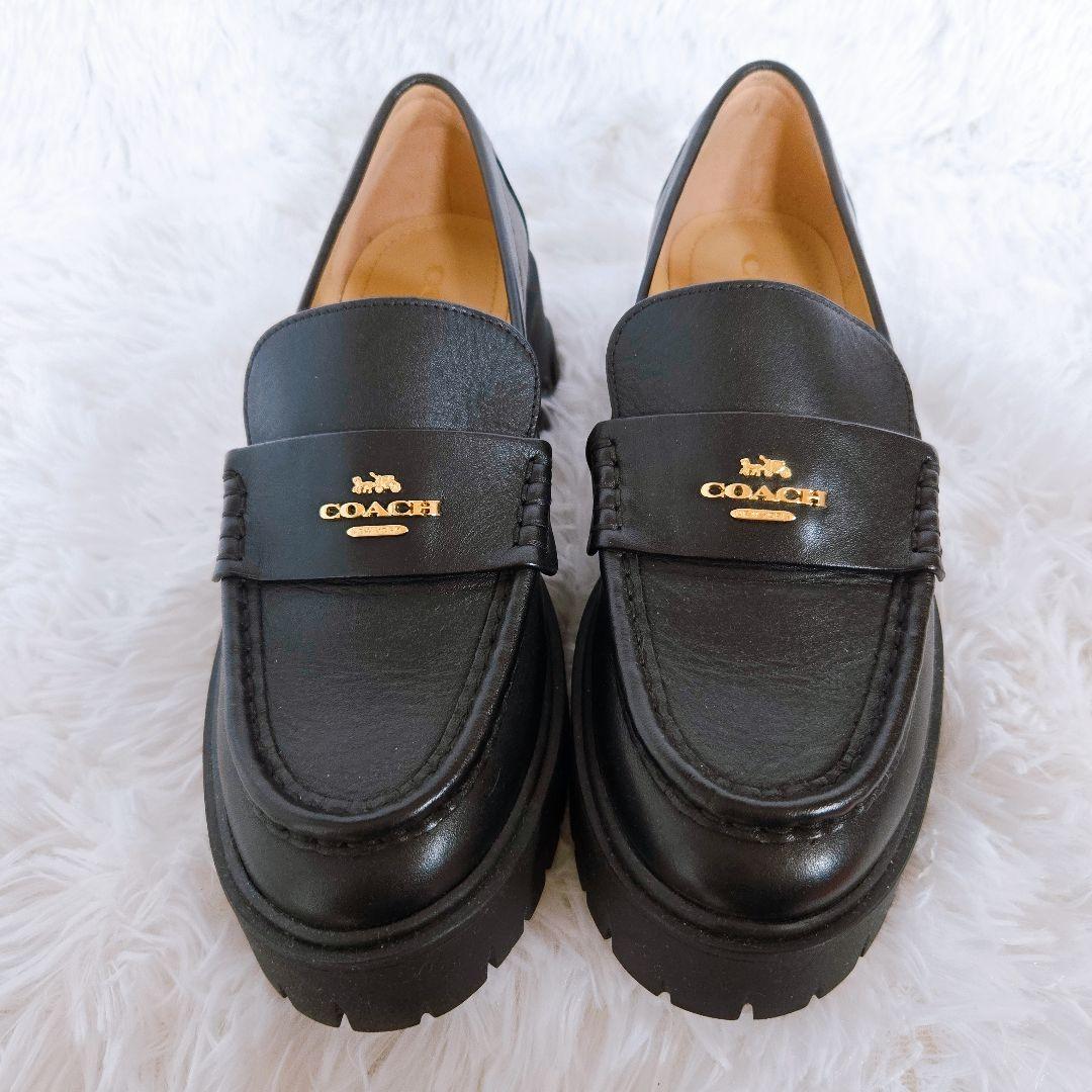 超美品 コーチ COACH ルーシー ローファー レザー 23cm