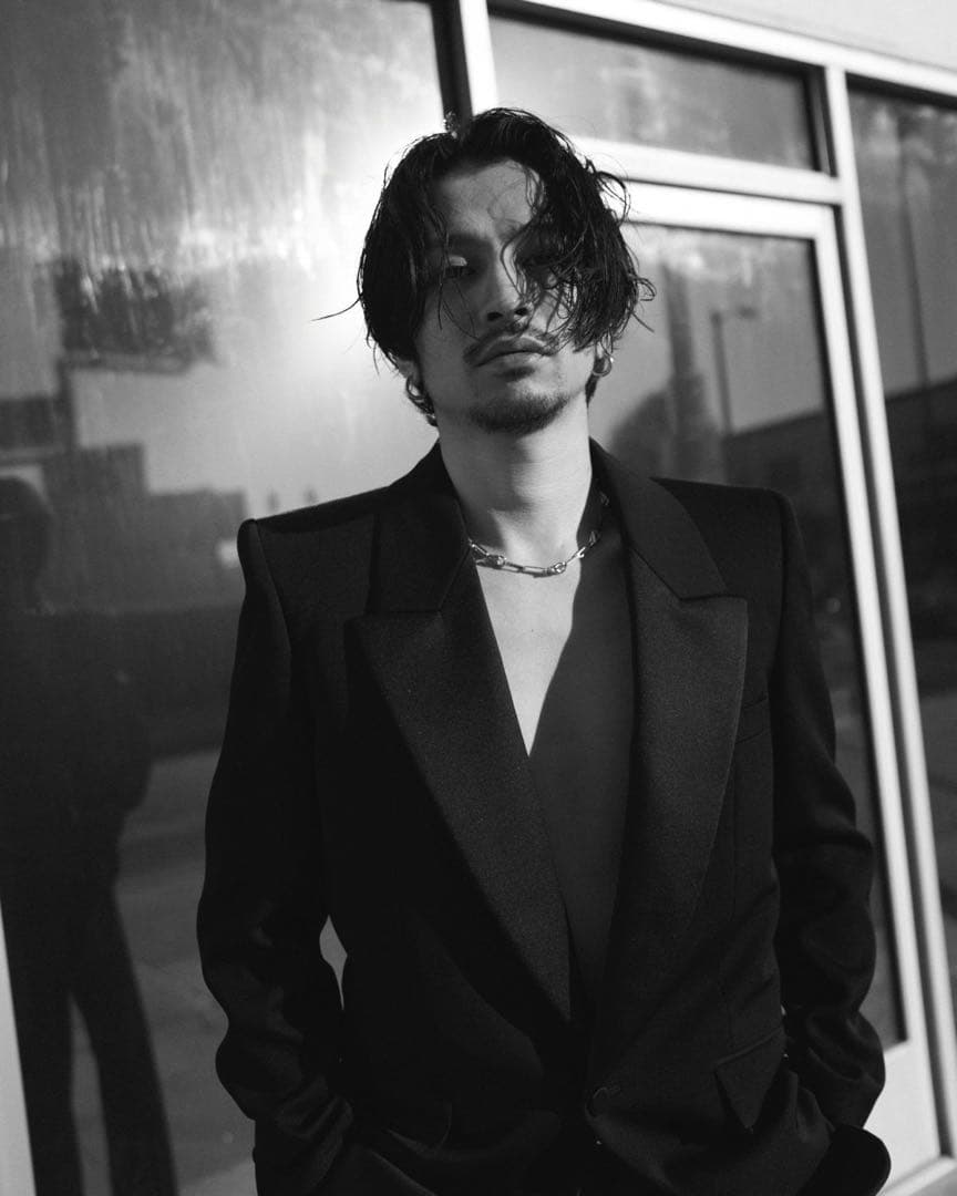 サンローラン パワーショルダー スモーキングジャケットセットアップ