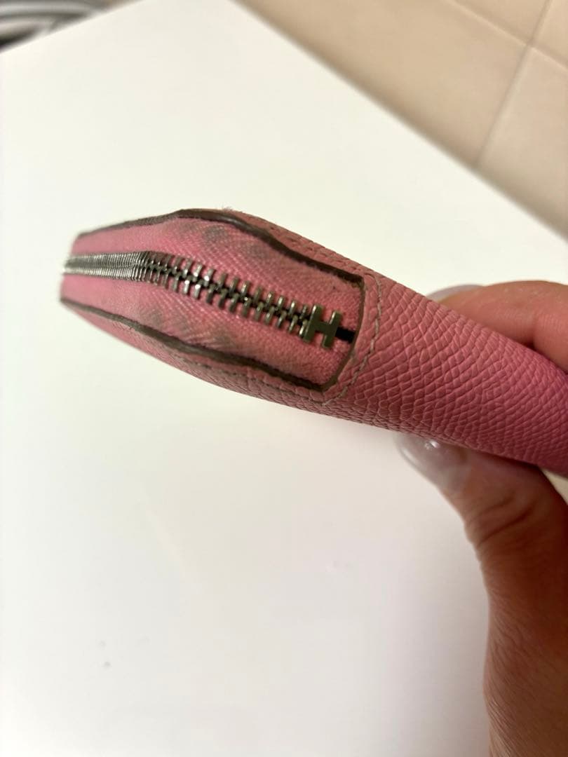 エルメス　HERMES 小財布　シルクインコンパクト　ピンク　正規品