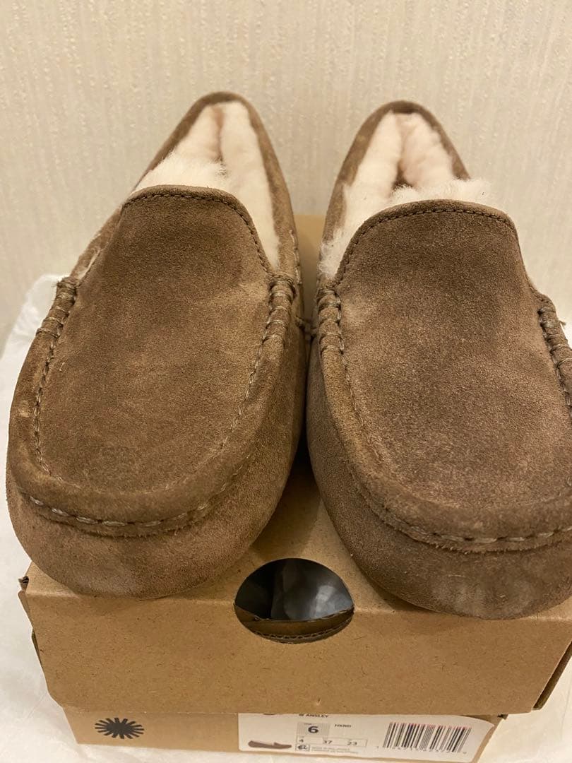 アグ UGG モカシン ANSLEY アンスレー　ヒッコリー　サンド　23