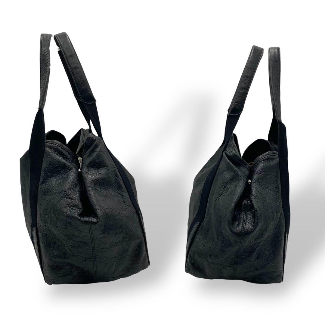 専用 バレンシアガ カバス ハンドバッグ トートバッグ 腕掛け レザー ブラック