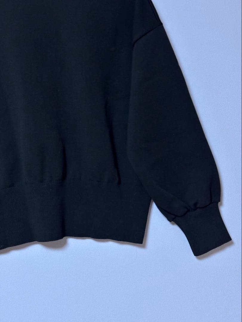 未使用　BEARDSLEY パールボタンカーディガン　BLACK FREE