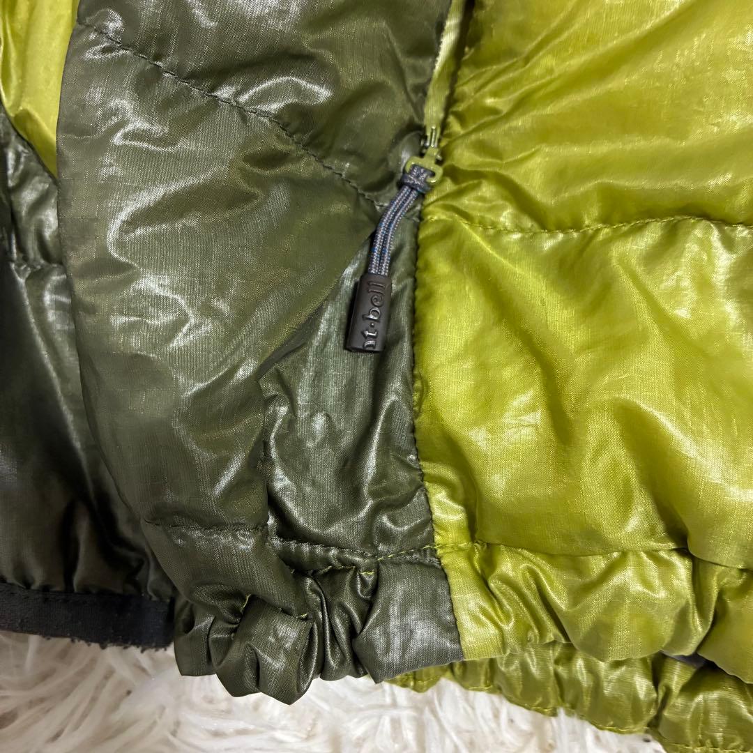 【人気カラー】　モンベル　U.Lダウンガイドパーカ　グリーン/緑　ドローコード