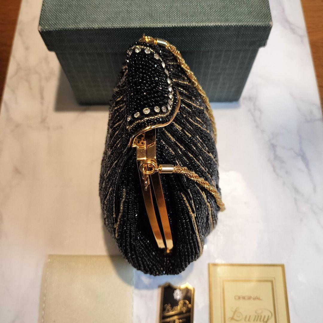 Lumyはしもと　皇室御用達　ビーズバッグ　刺繍　フォーマルバッグ　ミニバッグ