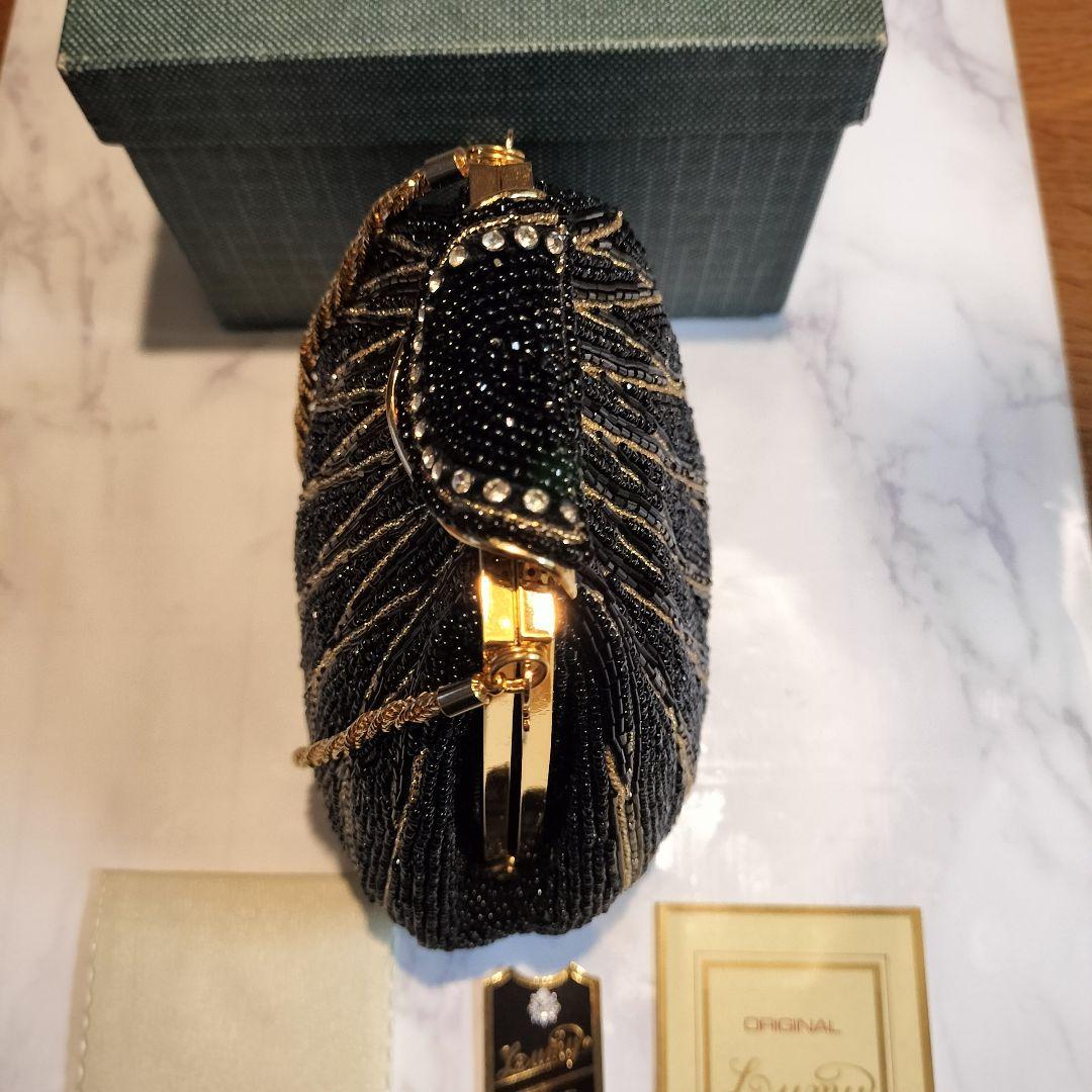 Lumyはしもと　皇室御用達　ビーズバッグ　刺繍　フォーマルバッグ　ミニバッグ