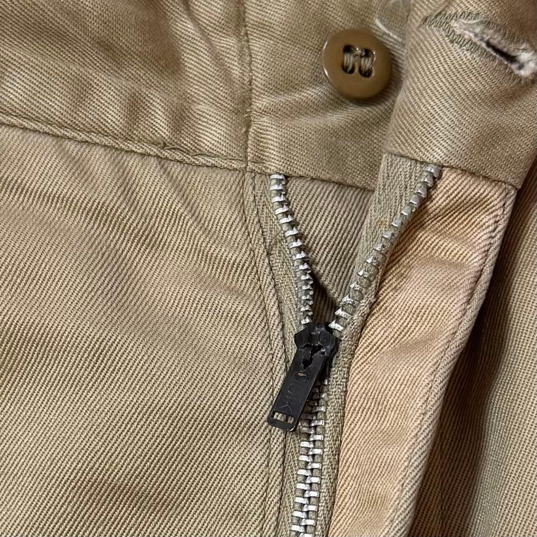 60s US ARMY チノトラウザーズ チノパン QUIKジッパー 米軍