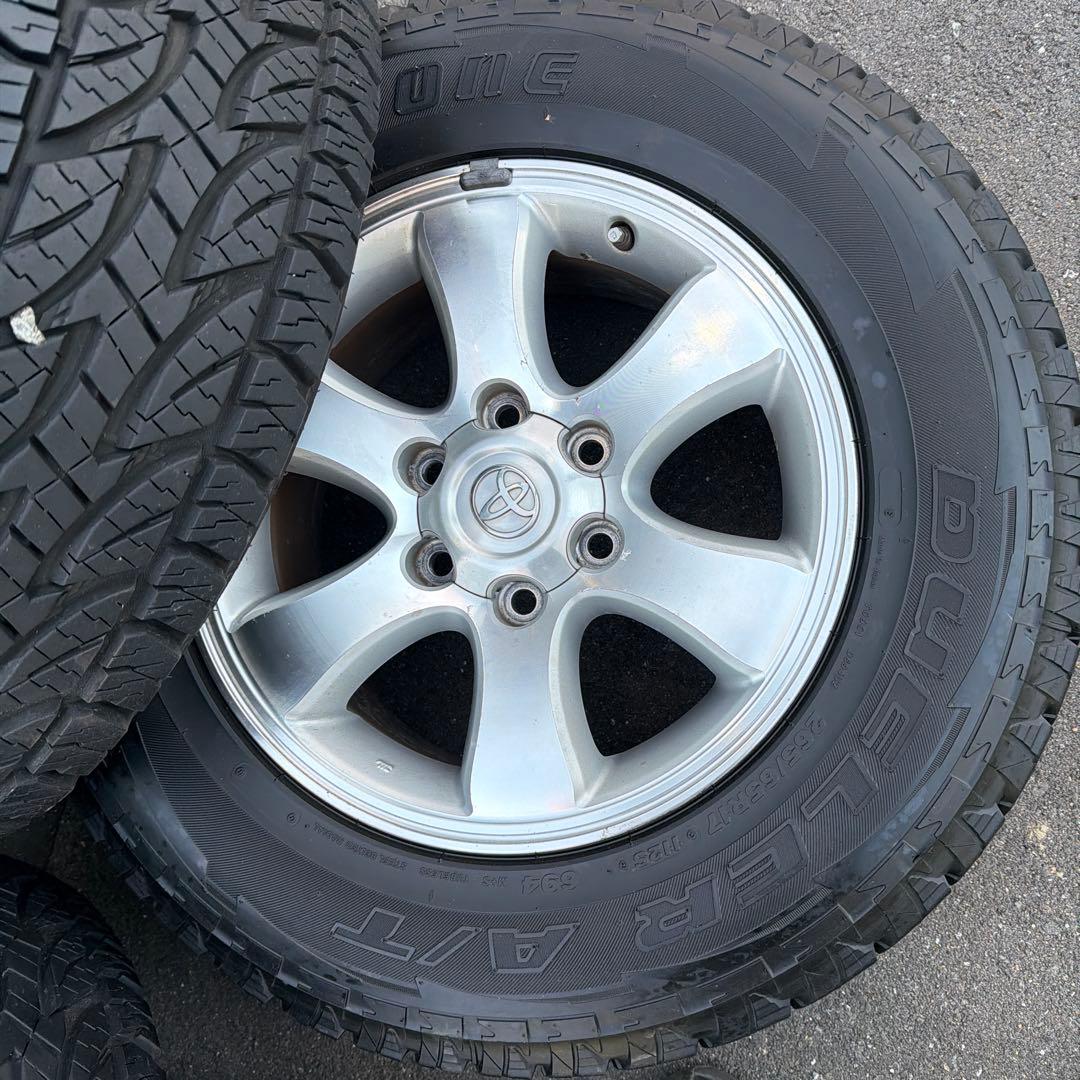 激安価格！　トヨタ 17インチ オフロード タイヤ・ホイールセット