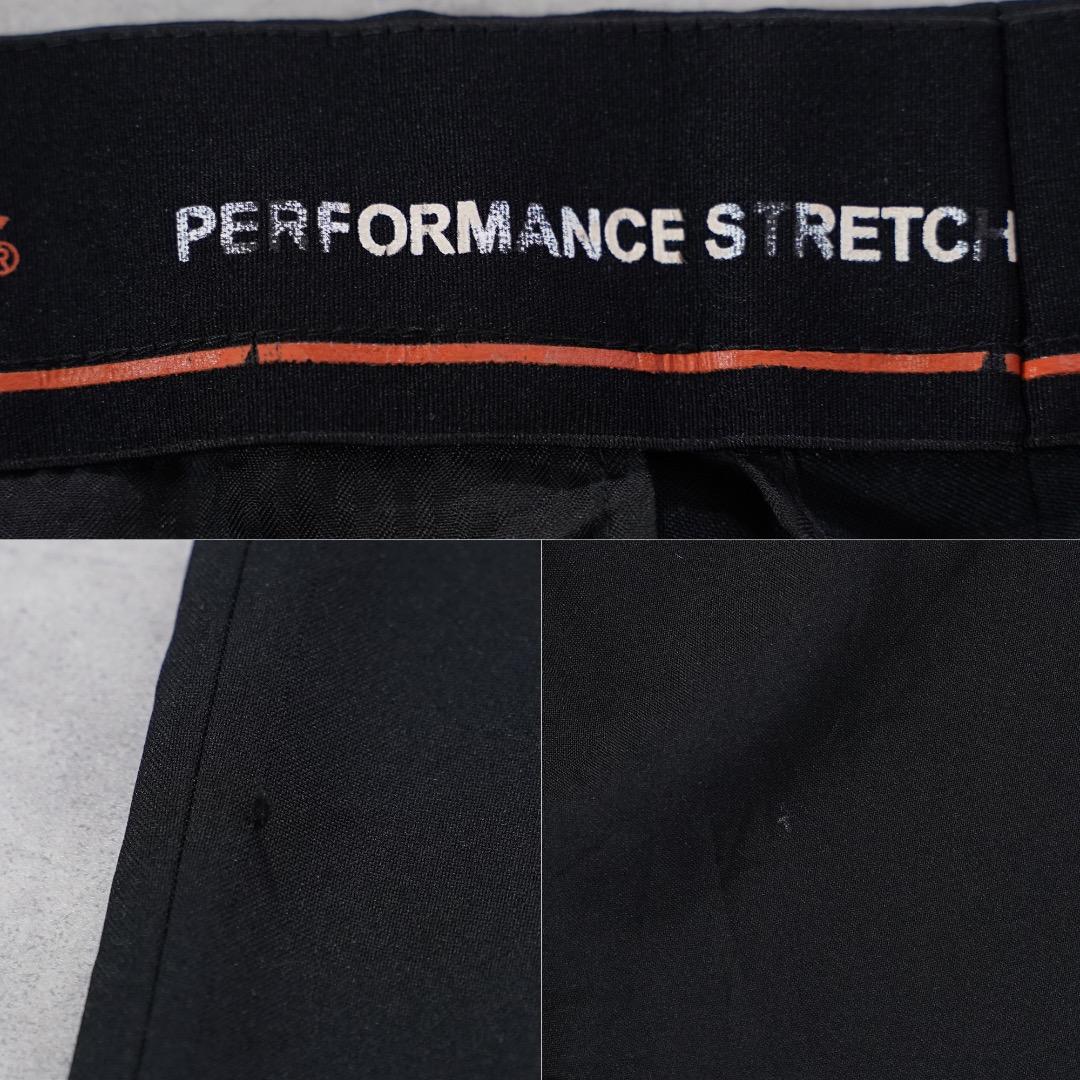 ドッカーズ リーバイス W34 スラックス ボトム 古着 ロゴ 黒 18282