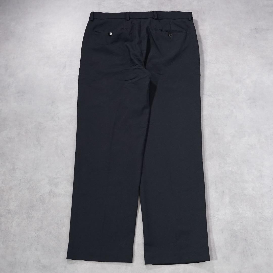 ドッカーズ リーバイス W34 スラックス ボトム 古着 ロゴ 黒 18282